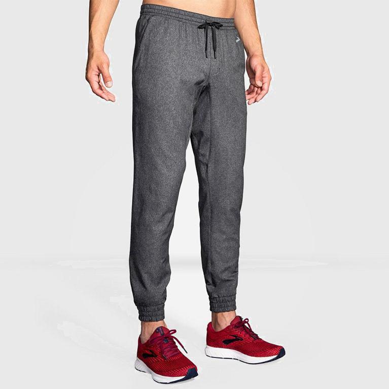 Brooks Rush Herren Fleece Hoodie - Grau (NBXOA6817)